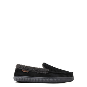 Dearfoams Cozy Comfort Men's Corduroy Moc Slippers (7-14, Black) $7.90 + Free S&H w/ Walmart+ or on $35+