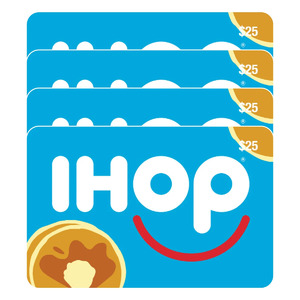 Costco Members: $100 IHOP Gift Card (4 x $25 E-Gift Cards) $74.99