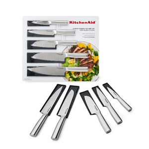 5-Piece KitchenAid Gourmet Forged Stainless Steel Knife Set $14.96 + Free S&H w/ Walmart+ or on $35+
