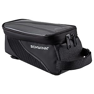 Schwinn Top Tube Phone & Storage Bike Bag (Black) $7.99 + Free Shipping w/ Prime or on $35+