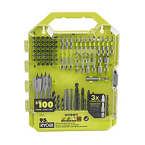 95-Piece RYOBI Drill & Impact Drive Kit $19.97 + Free Shipping