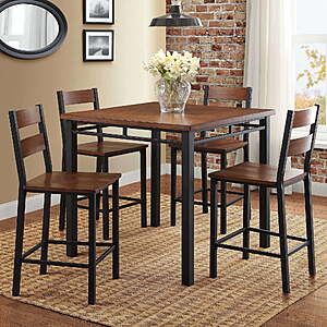 5-Piece Better Homes & Gardens Austen Counter Height Dining Set (Vintage Oak) $142 + Free Shipping