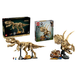 Costco Members: LEGO Jurassic World Dinosaur Fossils: 3145-Piece Tyrannosaurus Rex (76968) + 468-Piece Triceratops Skull (76969) $249.99 + Free Shipping