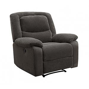 Serta Push-Button Power Recliner w/ Deep Body Cushions (Gray Fabric) $198.10 + Free Shipping