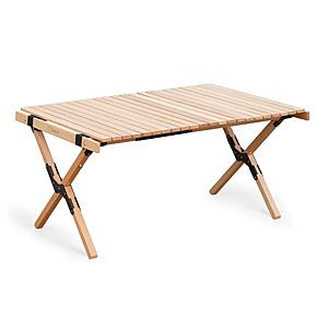 S'more Wood Folding Picnic Table w/ Storage Bag: 48