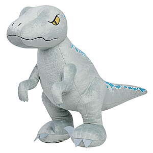 16" Jurassic World XL Plush Dinosaur (Velociraptor Blue or Tyrannosaurus Rex) $7 + Free S&H w/ Walmart+ or on $35+