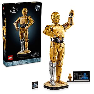 1138-Piece LEGO Star Wars C-3PO Buildable Droid Figure (75398) $111.95 + Free Shipping