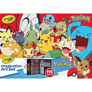 115-Piece Crayola Pokmon Imagination Art Set 