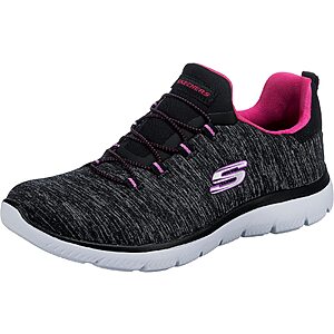 Skechers Women's Summit Quick Getaway Sneakers (Black/Pink, Limited Sizes) .40