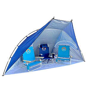 Ocean Zero Portable Beach Shade Hut for up to 4 People (Blue) 