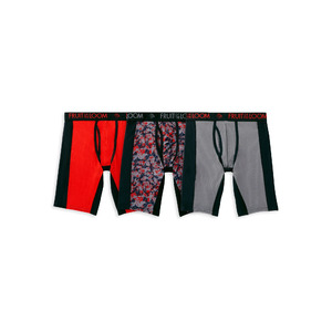 3-Ct Fruit of the Loom Men's Breathable Ultra Flex Long Leg Boxer Briefs (M-XL) from 