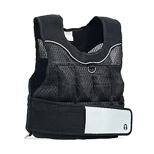 20-Lb CAP Barbell Adjustable Weighted Vest (Black) $12.79 + Free Shipping w/ Prime or on $35+