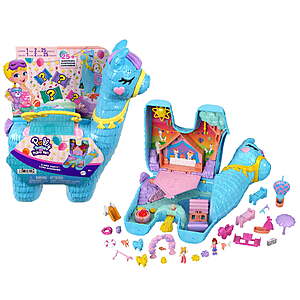 Polly Pocket Large Llama Party Compact w/ 2 Micro Dolls & 25+ Surprise Accessories $12 + Free S&H w/ Walmart+ or on $35+