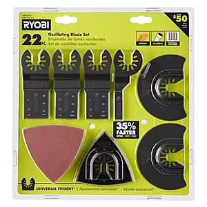 22-Piece Ryobi Oscillating Blade Set $19.97 + Free Shipping
