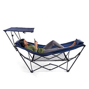 Ozark Trail Portable Hammock w/ Canopy & Carry Bag (32