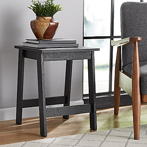 Mainstays Small Square Wood Side Table (Black or Warm Walnut Finish) $13.88 + Free S&H w/ Walmart+ or on $35+