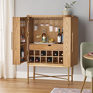 Sam's Club Members: Member's Mark Moberly Bar Cabinet w/ Wine Rack Storage $249 + Free Shipping Plus Members