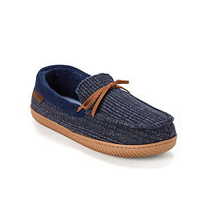 Dearfoams Men's Cozy Comfort Men's Moccasin Slippers (7-14, Various) $8 + Free S&H w/ Walmart+ or on $35+