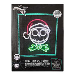 Ruz The Nightmare Before Christmas Jack Skellington LED Light Up Hanging Wall Decor $3 + Free S&H w/ Walmart+ or on $35+