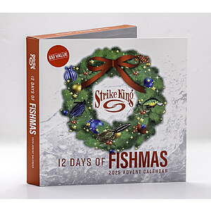 Strike King 12 Days of Fishmas Fishing Lure Advent Calendar (Version 2) $5