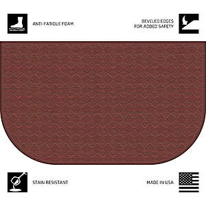 Mainstays 1.5'x2.5' Comfort Mate D Anti-Fatigue Kitchen Floor Mat (Burgundy) $5 + Free S/H on $35