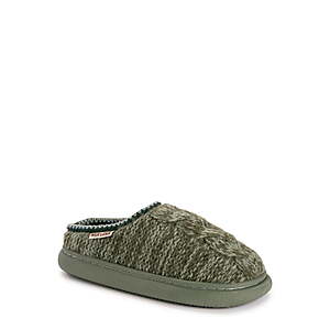 MUK LUKS Women's Knit Clog Slipper (3 colors) $7 