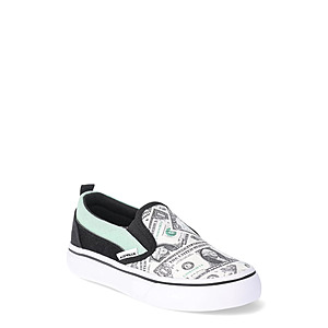 Airwalk Boys' Ride Slip-On Sneakers (13 & 1-6, Dollar Bill Print) $6.67 + Free S&H w/ Walmart+ or on $35+