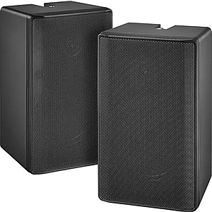 Insignia 2-Way Indoor/Outdoor Speakers (Pair, Black) $25 + Free Shipping