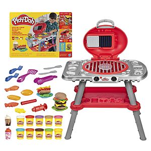 Play-Doh Sizzlin' Grill Lights & Sounds Playset w/ 10 Cans & 17 Tools $25 + Free Shipping w/ Prime or on $35+