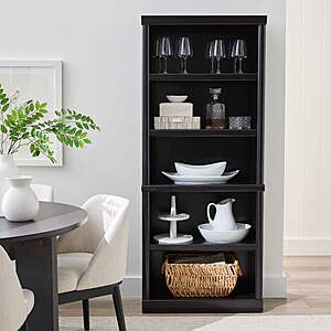 71" Better Homes & Gardens Ashwood Road 5-Shelf Bookcase (Black) $57.45 + Free Shipping