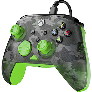 Turtle Beach Rematch Core Wired Gaming Controller for Xbox Series X|S, Xbox One & Windows 10/11 PC (Ghost Black Camo/Green or White/Green) $14.99 + Free Shipping