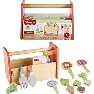 12-Piece Fisher-Price Wooden Tiny Garden Caddy Playset $4.99 + Free Shipping w/ Prime or on $35+