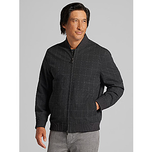 Awearness Kenneth Cole Men's Stretch Bomber Jacket (Charcoal) $17 + Free S&H