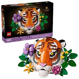 744-Piece LEGO Art The Fauna Collection Tiger Building Set (31217) $51.19 + Free Shipping