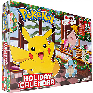 Jazwares Pokémon Holiday Advent Calendar w/ 16 Battle Figures & 8 Accessories