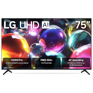 Sam's Club Members: 75" LG Class UA7100 Series 4K UHD Smart TV + 3-Year Warranty $349.91 + Free Shipping Plus Members