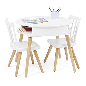 Sam's Club Members: 3-Piece Delta Children Hudson Storage Table & Chair Set (Bianca White) $67.81 + Free Shipping Plus Members