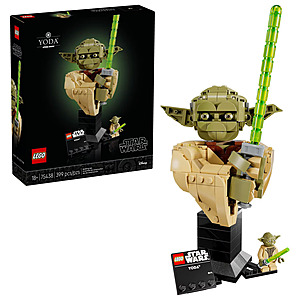 Sam's Club Members: LEGO Star Wars Bust: 349-Piece Darth Vader (75439) $39.98 or 399-Piece Yoda (75438) $32.98 + Free Shipping $50+ Plus Members