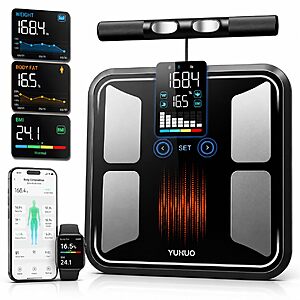 8-Electrode Yuhuo Smart Scale w/ 28 Body Composition Metrics & Bluetooth App Sync $39.99 + Free Shipping