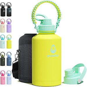 64-Oz Avodvo Insulated Stainless Steel Water Bottle w/ 2-in-1 Straw/Spout Lid, Magnetic Lid & Carry Strap (Various) $14.99 & More + Free Shipping w/ Prime or on $35+