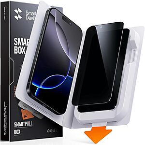 2-Pack SmartDevil Privacy Tempered Glass Screen Protectors for iPhone (Various) $4.49 & More + Free Shipping w/ Prime or on $35+
