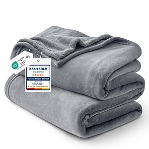 Prime: 90" x 90" Bedsure GentleSoft Microfiber Bed Blanket (Queen, Grey) $9.35 + Free S&H