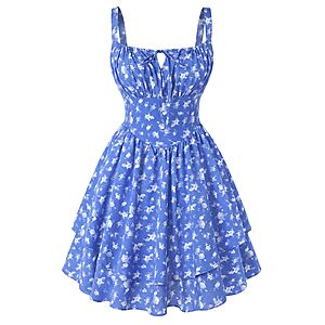Scarlet Darkness Women's Floral Corset Mini Sundress