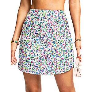 Viodia Women's 18" or 20" High-Waisted Tummy Control Swim Skirt w/ Built-In Shorts & Pocket (S-3XL, Various Colors/Patterns) from $14.84 + Free Shipping w/ Prime or on $35+