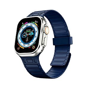 O-SEN Silicone Magnetic Apple Watch Sport Band (38mm-49mm) from $4.50