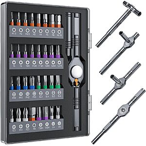 Wesdut 32-Piece Magnetic Ratcheting Screwdriver Set