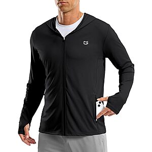 Men's Full Zip UPF 50+ Sun Protection Hoodie Jacket