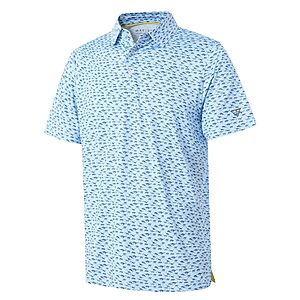 M MAELREG Men's UPF 30+ Dry-Fit Performance Golf Polo Shirts (S-5XL, Various Colors/Patterns)