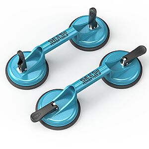 2-Count SEESII Glass & Tile Suction Cup Lifters w/ Aluminum Handles (200-Lb Max Load) $12.99 + Free Shipping w/ Prime or on $35+