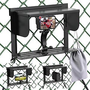 LC-dolida Foldable Phone Fence Mount w/ Sunshade for iPhone, GoPro, Mevo & Action Cameras $11.13 + Free Shipping w/ Prime or on $35+